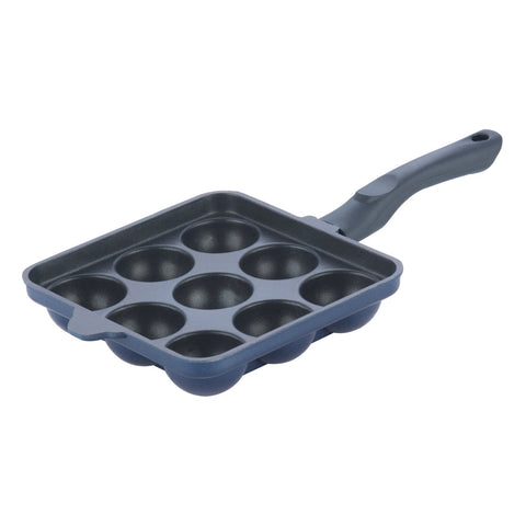 Full Blue coloured Non Stick Paniyarakkals with a Handle