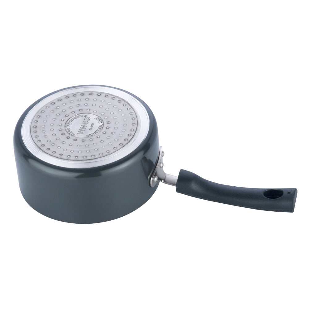 Gas and Induction Compatible Hard Anodised Saucepan