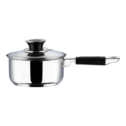 Master Chef Stainless Steel Saucepan with Glass Lid