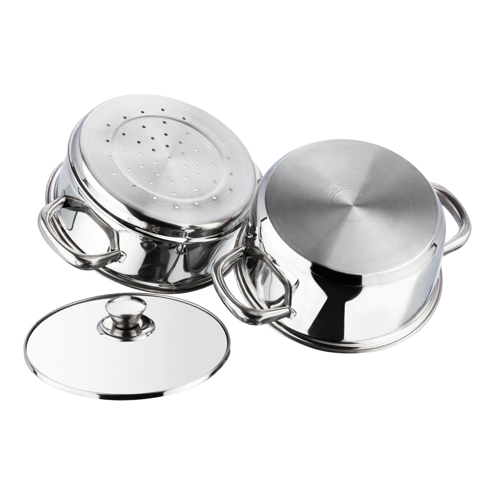 Induction Safe SAS Bottom 2 Tier Stainless Steel Steamer